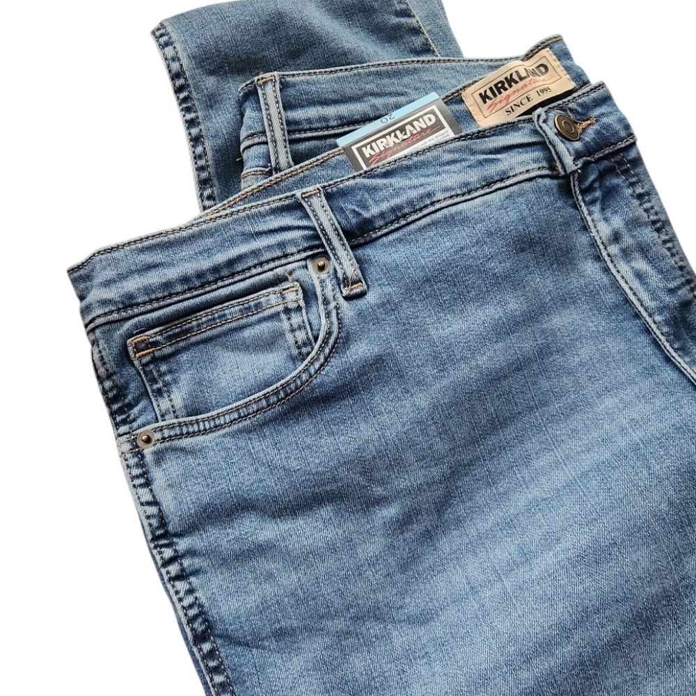 Kirkland Women's Blue High-Rise Stretch Skinny Jeans Classic Denim Size 20 (XXL) - Picture 6 of 14